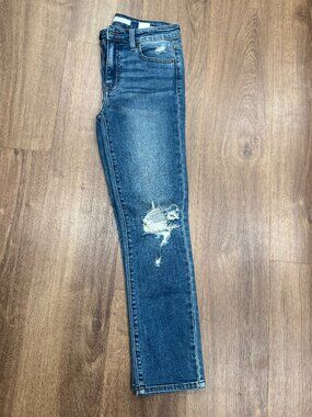 Eunina Nikki High Rise Skinny Cigarette Jeans Distressed
